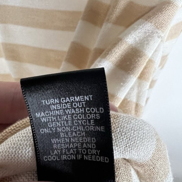 TORRID Pullover Knit Sweater Women's Size 2X Striped Cream Tan Crewneck - Picture 6 of 9